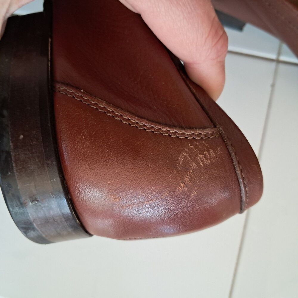 Coach Lawson Mens Brown Leather Loafers Size 9.5 D Made In Italy w/ Shoe Trees - Picture 7 of 8